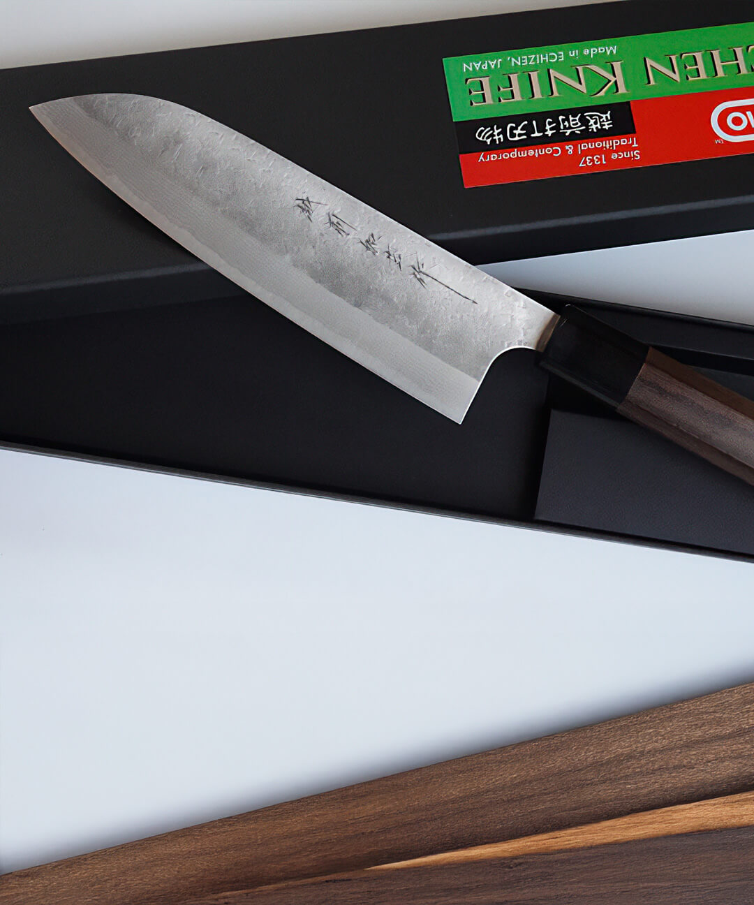 Cuchillo Santoku 17 cm - VG10 Damasco Echizen Kamo 4