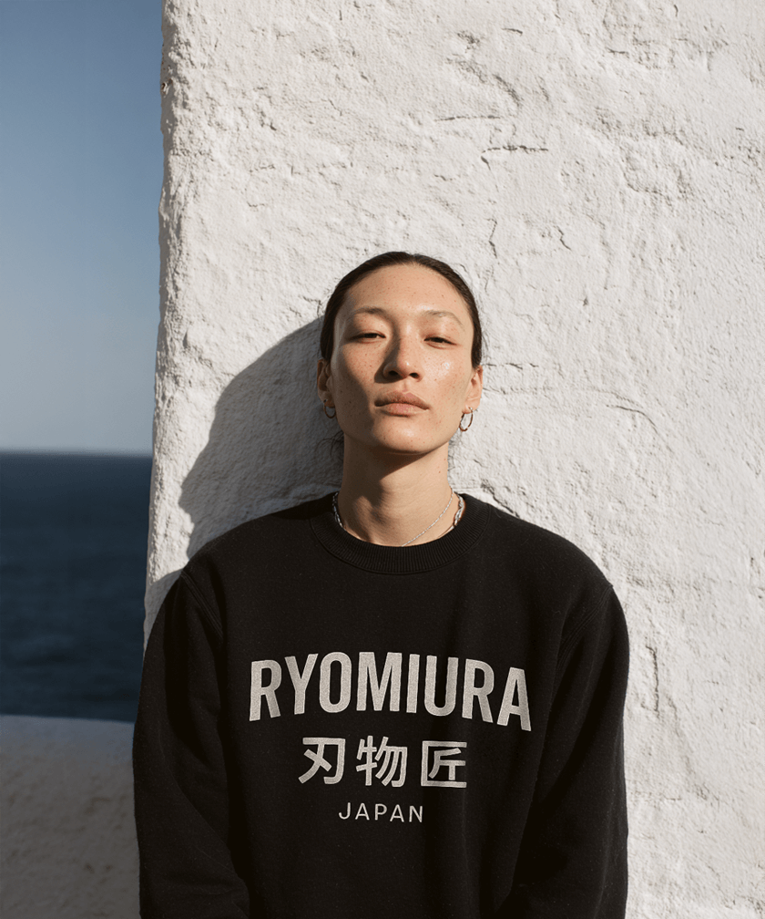 Sweatshirt washed effect — Ryo Miura Japan 4