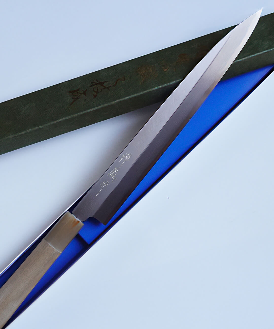 Cuchillo Yanagiba 24 cm Shirogami Zenpou vista alternativa
