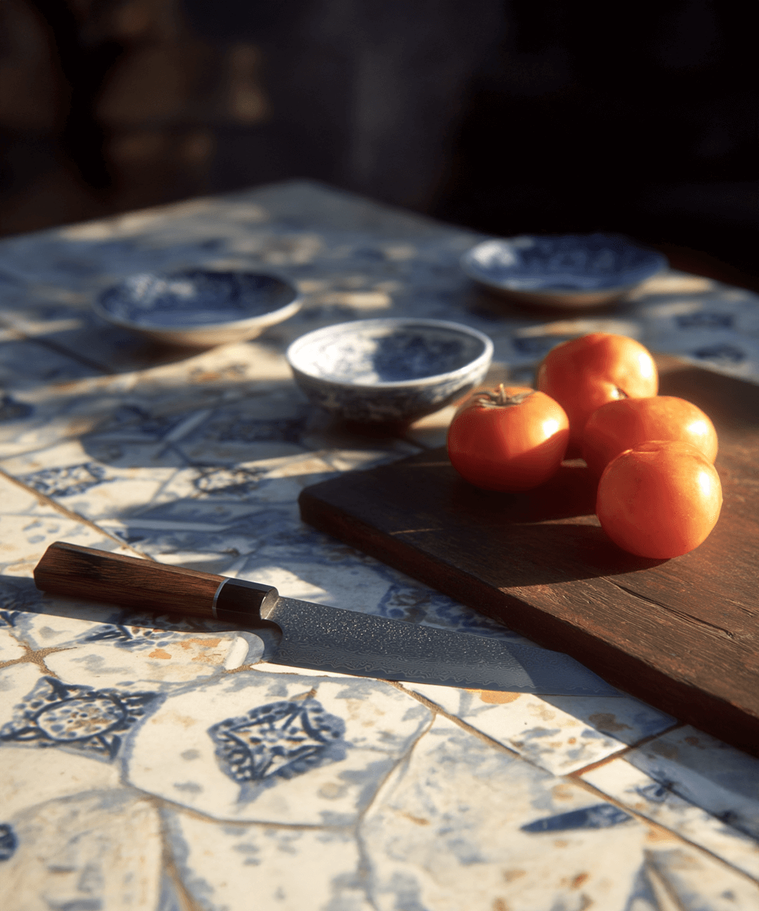 Cuchillo Gyuto dentro de la editorial Ibiza Kitchen Light