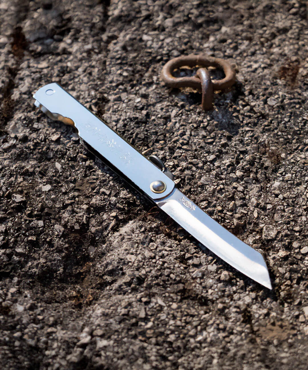 Japanese pocket Knife Higonokami Plata 6.5 cm 5