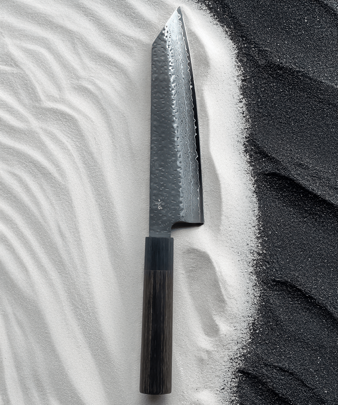 Bunka Knife 19 cm Black Damascus 1