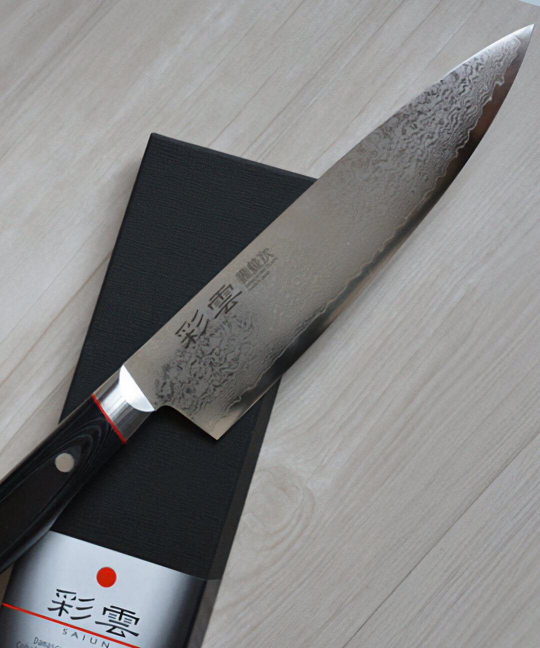 Cuchillo Petty 15 cm VG10 Damasco vista alternativa