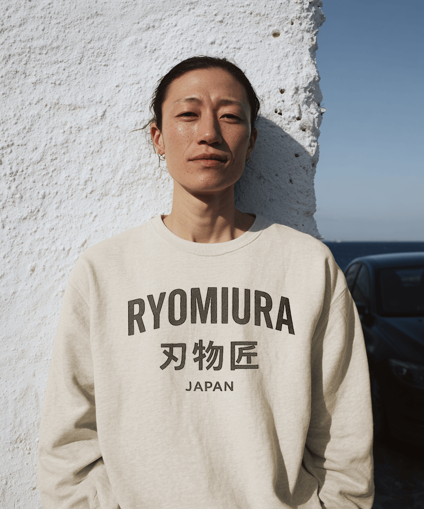 Sweatshirt washed effect — Ryo Miura Japan 8