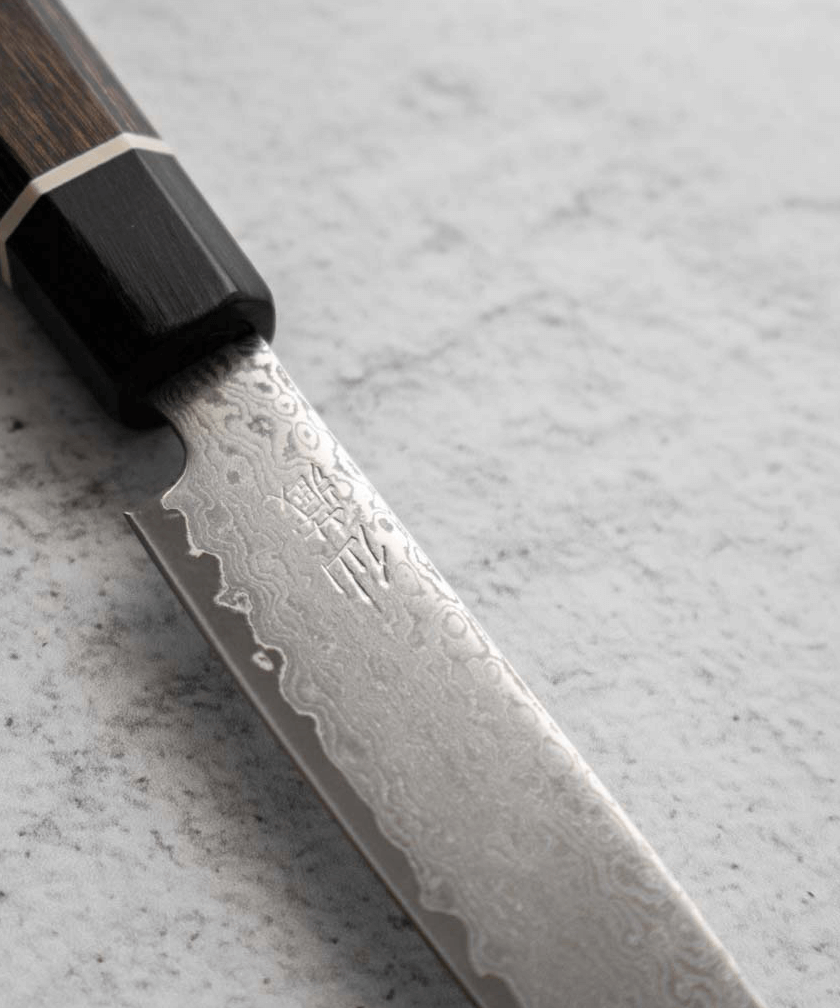 Petty Knife 12 cm Damascus Senzo Black VG10 4