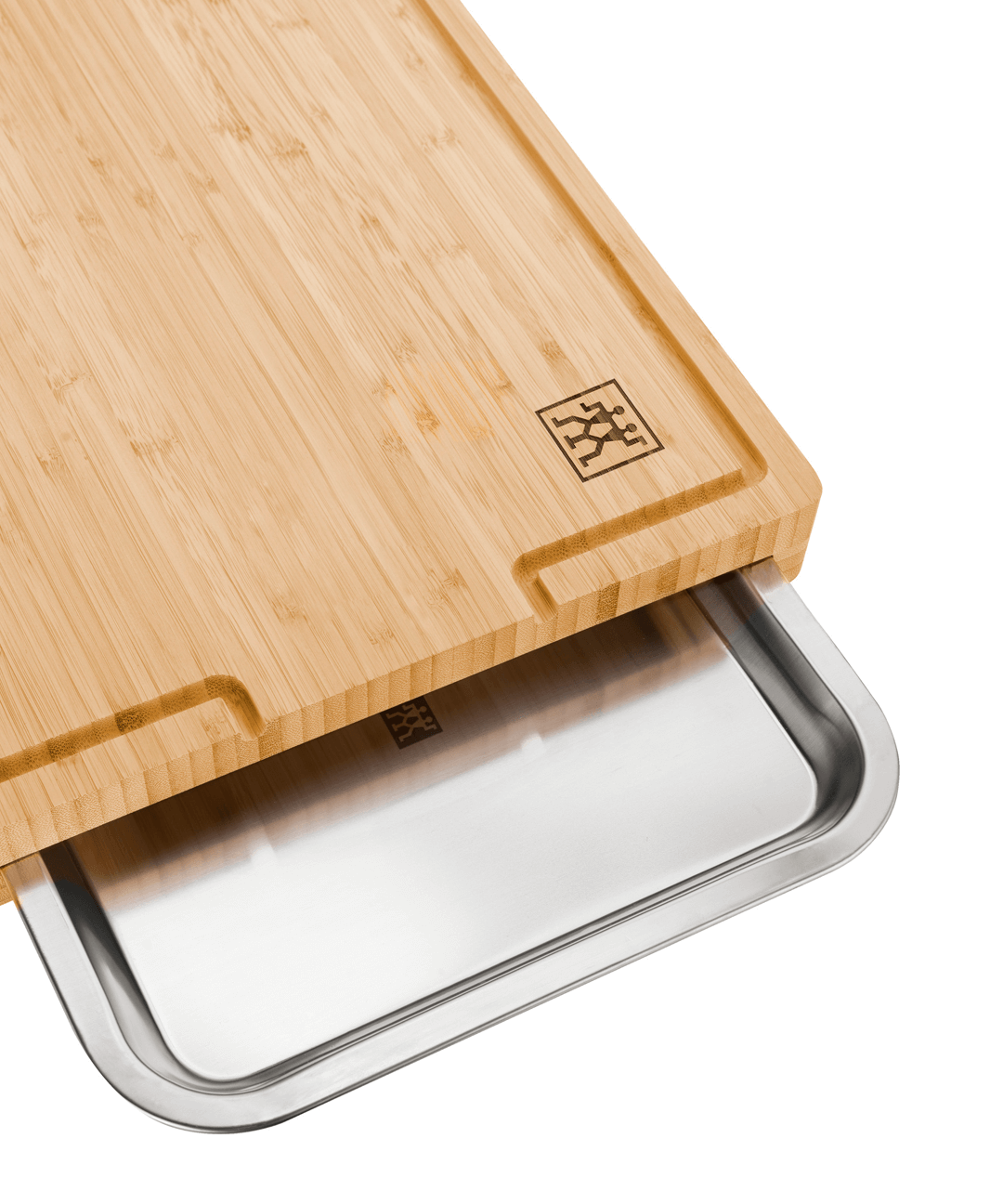 Tablas para picar de madera 39 cm x 30 cm con bandeja 5