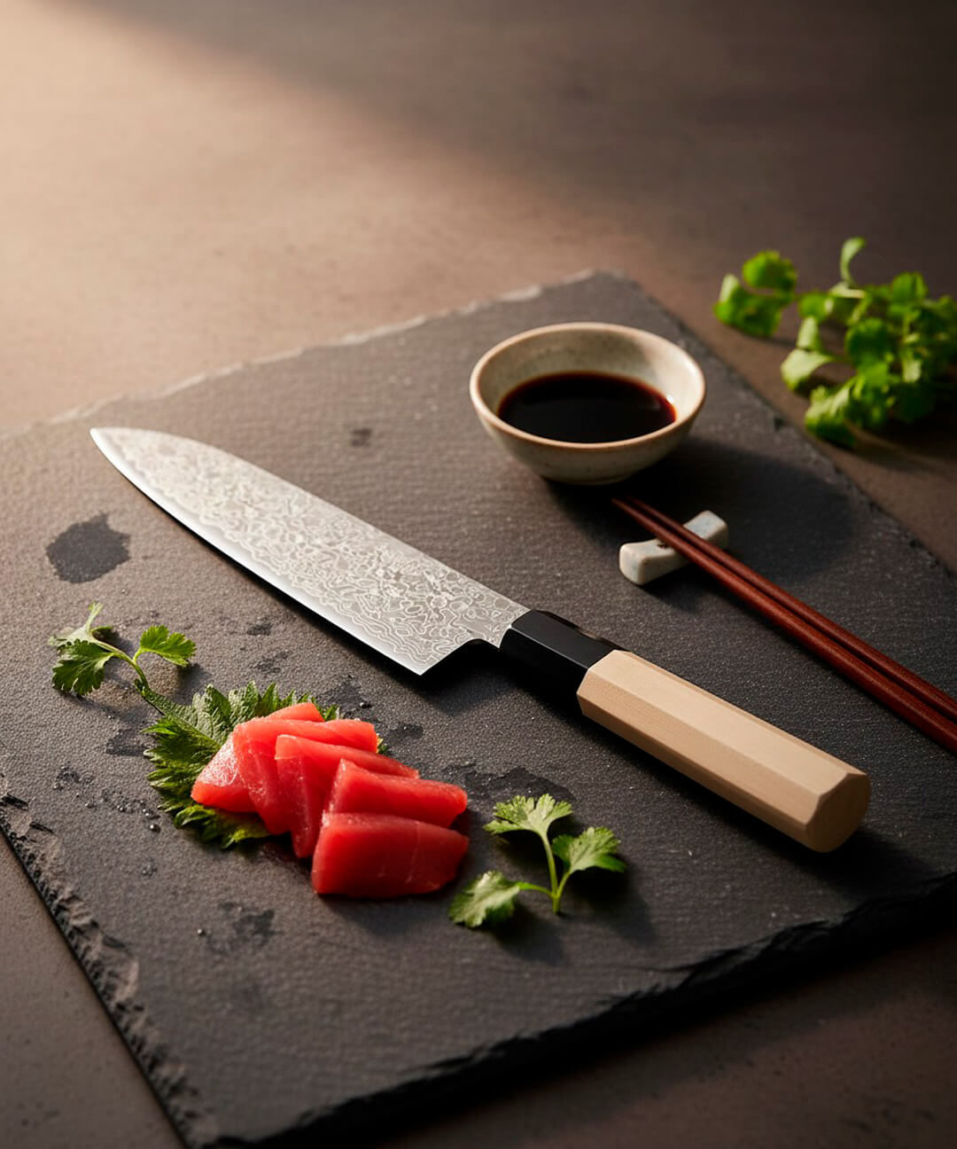 Cuchillo Santoku 18 cm Damasco Misuzu 5