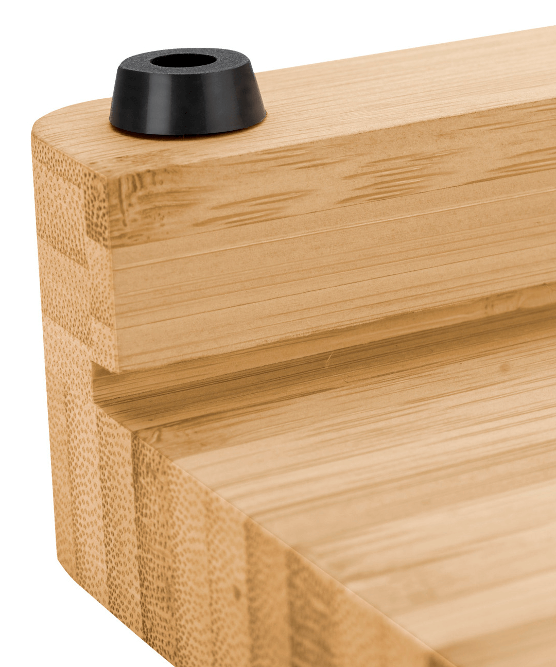 Tablas para picar de madera 39 cm x 30 cm con bandeja 4