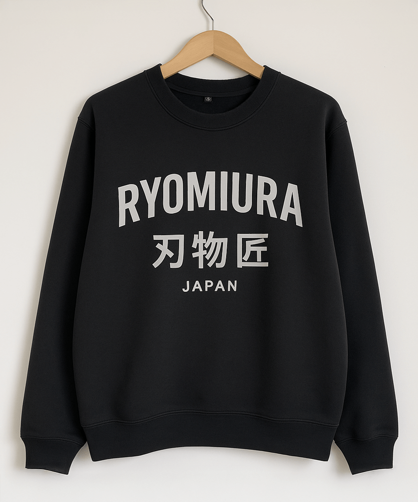 Sweatshirt washed effect — Ryo Miura Japan