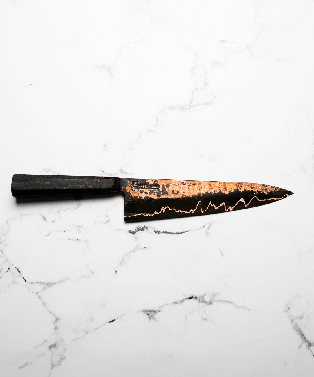 Cuchillo Gyuto 230mm Damasco Cobre 2