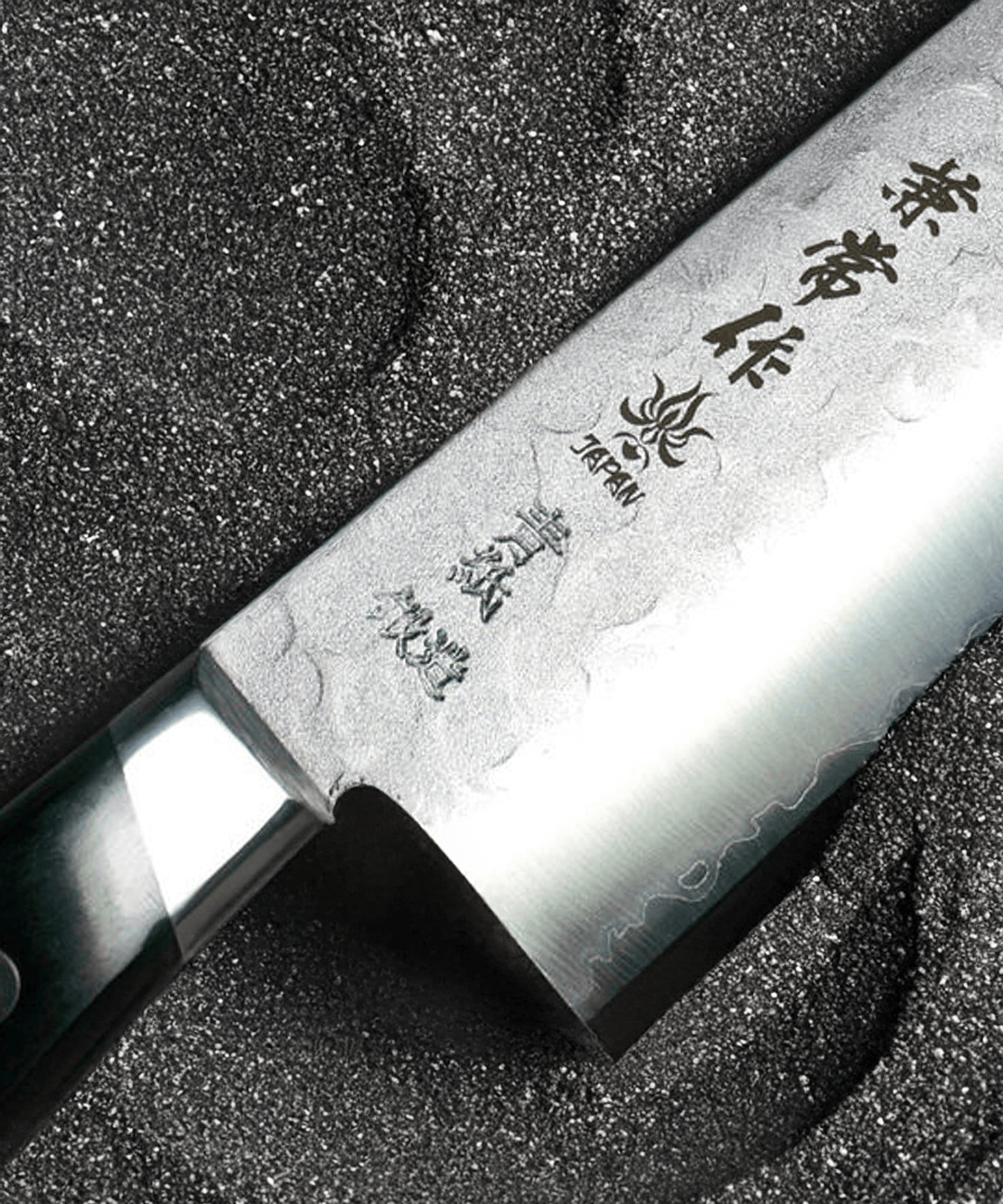 Cuchillo Nakiri 16,5 cm Kanetsune Acero Aogami vista alternativa