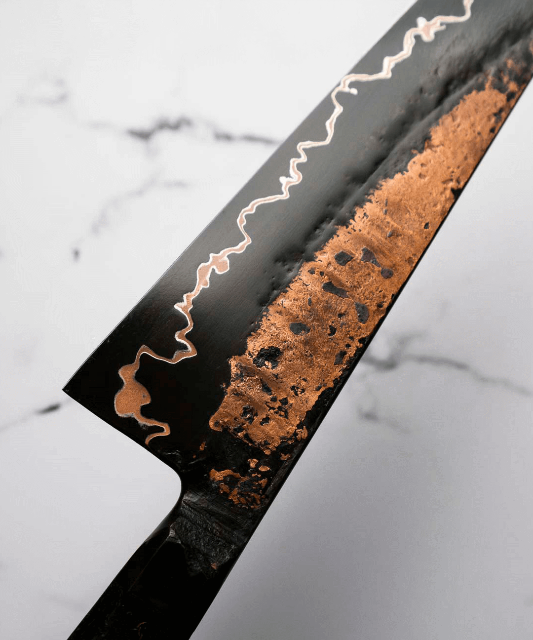 Cuchillo Gyuto 230mm Damasco Cobre 6