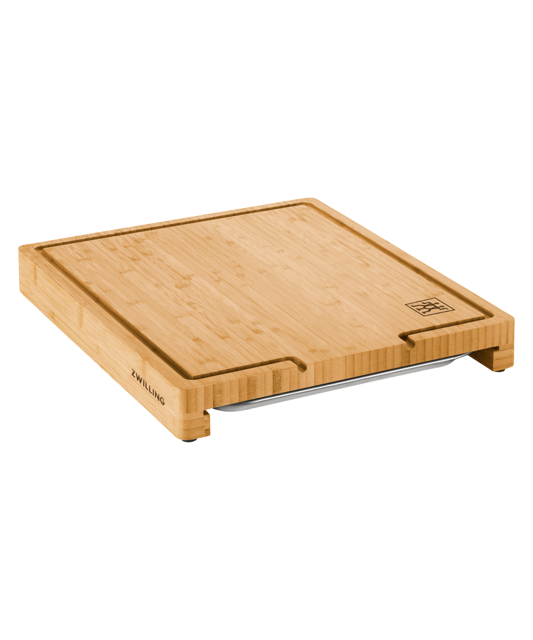 Tablas para picar de madera 39 cm x 30 cm con bandeja vista alternativa