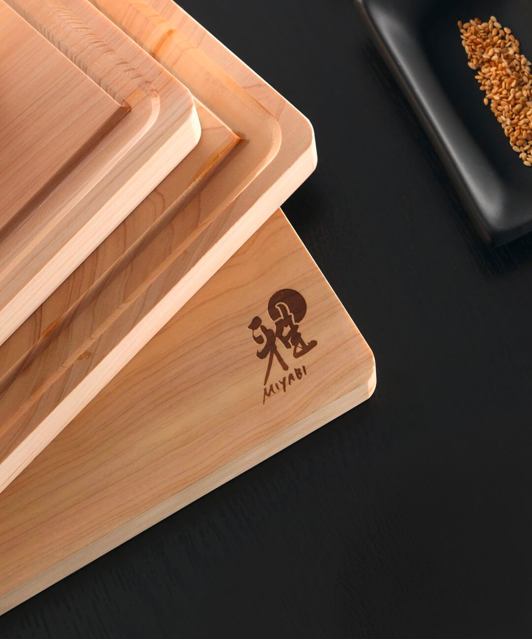 Tablas para picar de madera 35x20 cm madera Hinoki vista alternativa