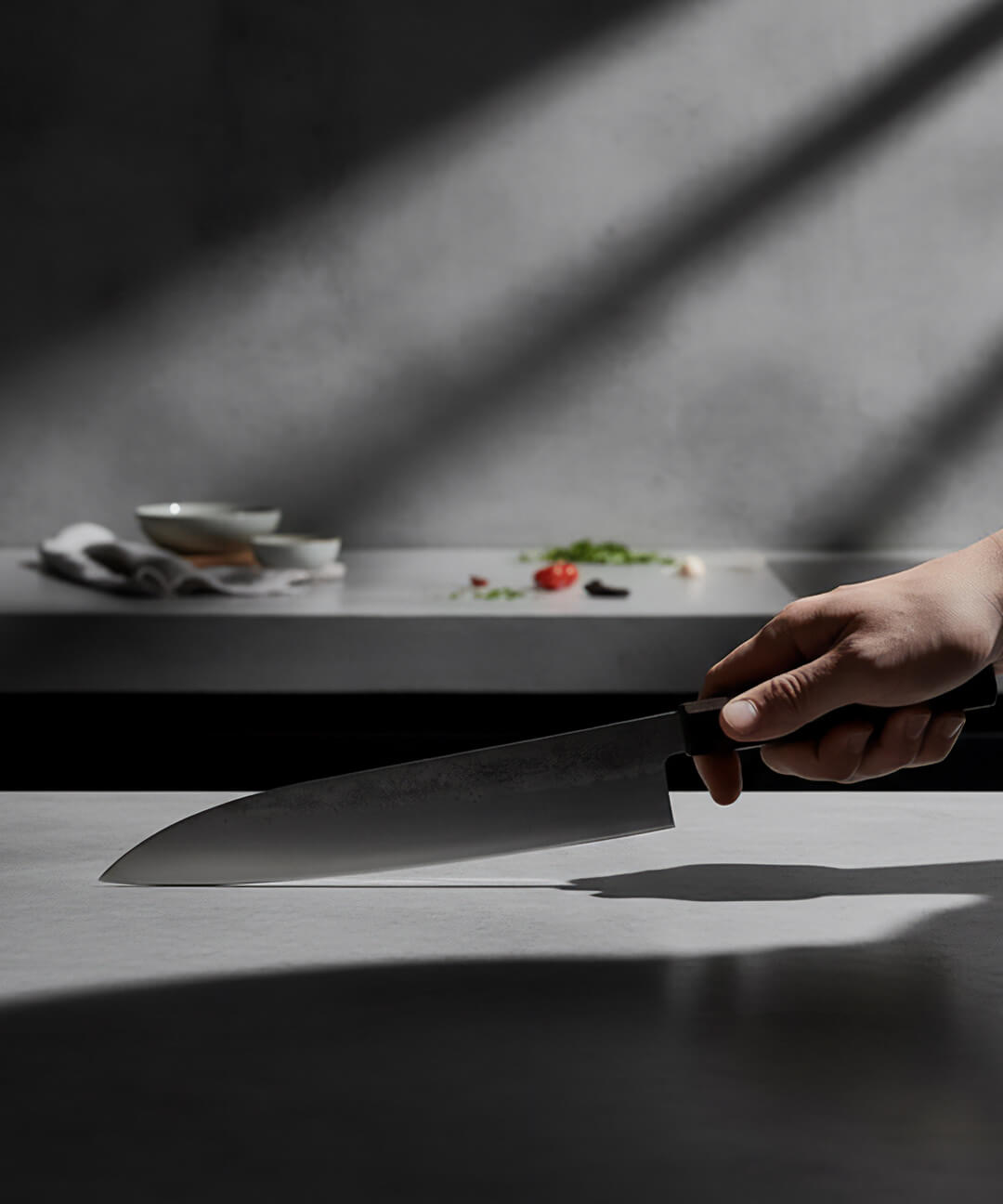 Cuchillo Gyuto 21 cm Ébano vista alternativa