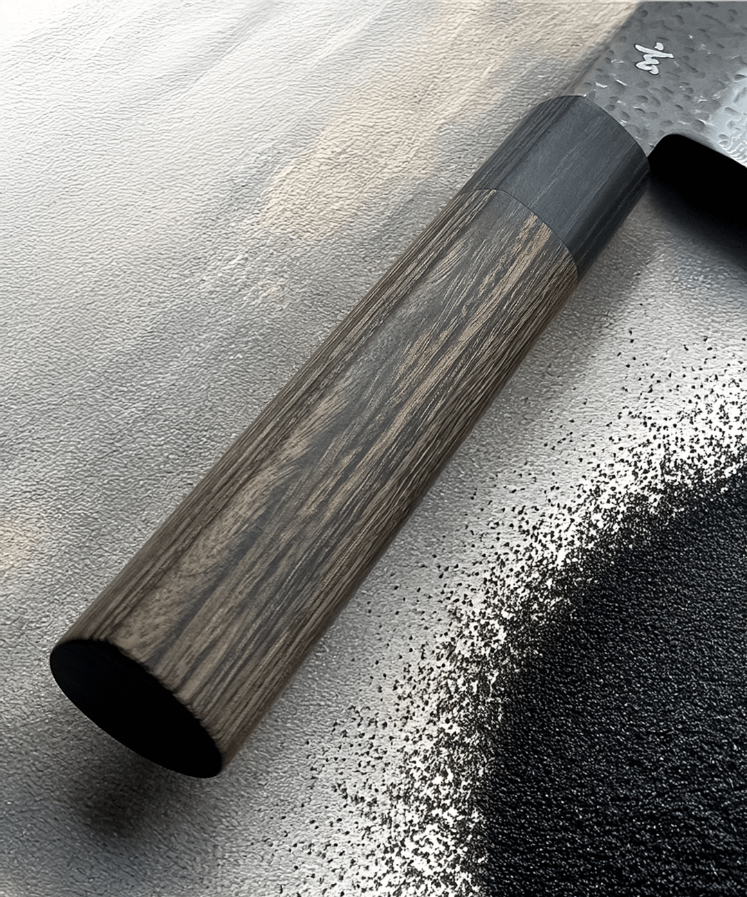 Bunka Knife 19 cm Black Damascus 4