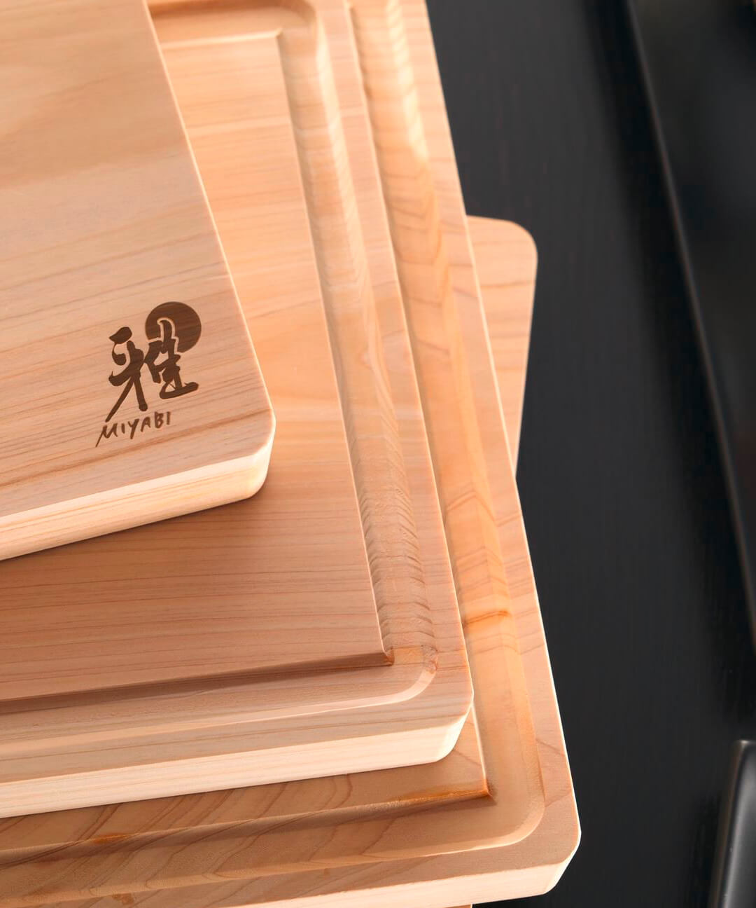 Tablas para picar de madera 35x20 cm madera Hinoki 3