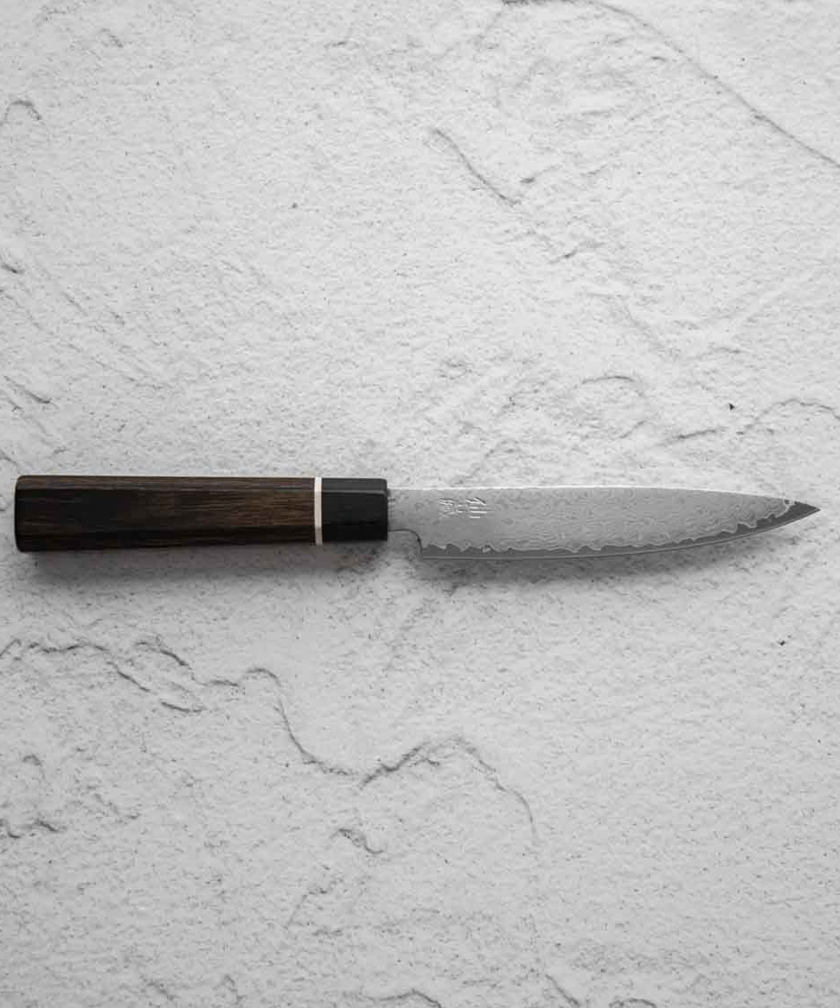 Petty Knife 12 cm Damascus Senzo Black VG10 2