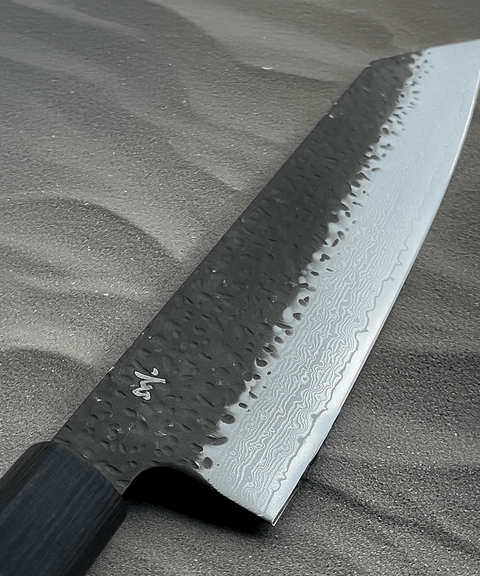 Cuchillo Bunka 190 mm Black Damasco - Ryo Miura Japan | Cuchillos Japoneses